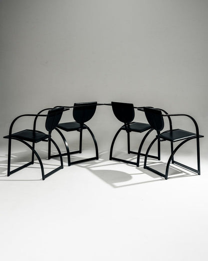 SET DE 4 CHAISES 'COSINUS', KARL FRIEDRICH FÖRSTER, KFF, 1980s