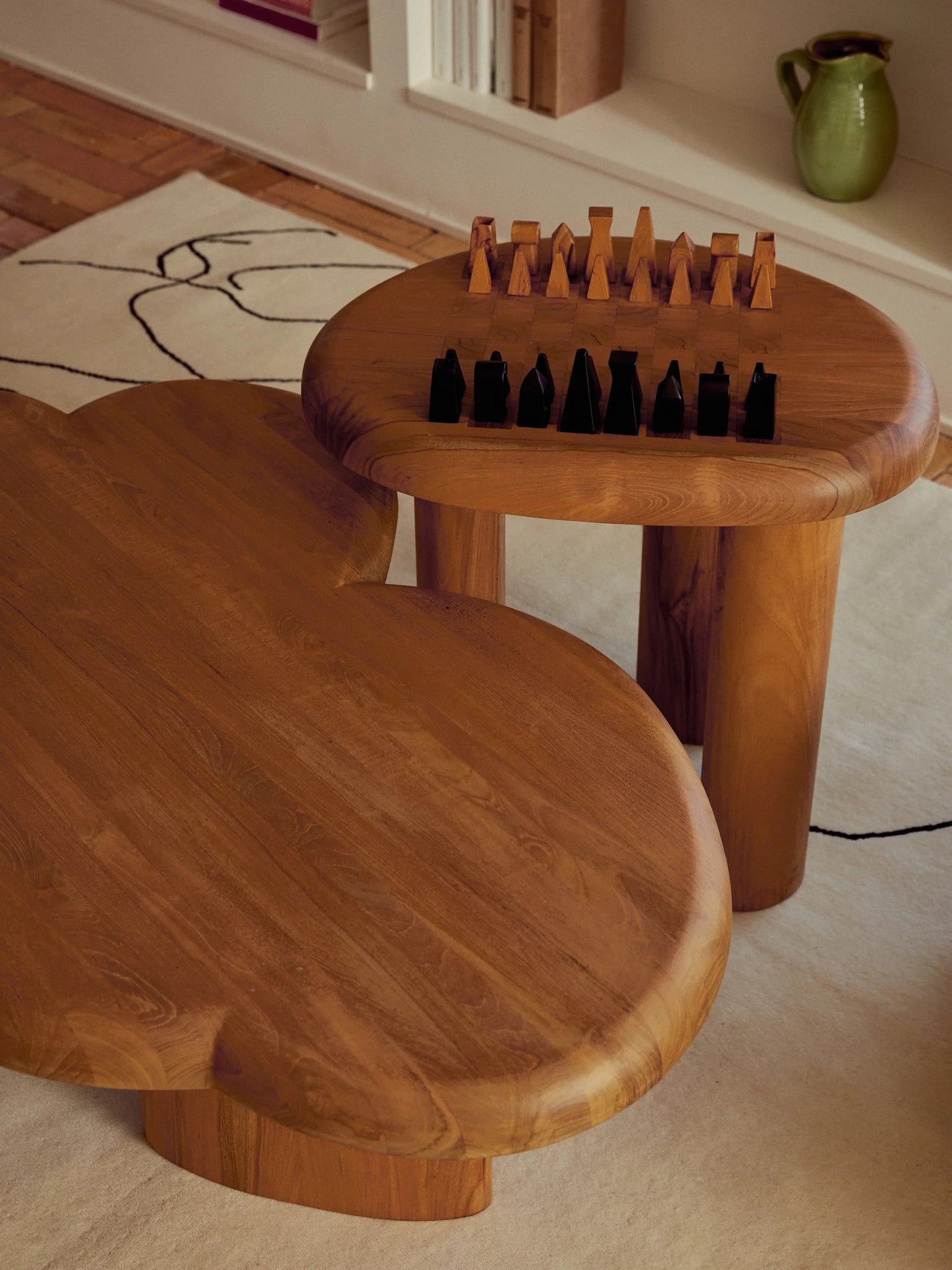 ÉCHIQUIER ALLEGRA EN TECK MASSIF