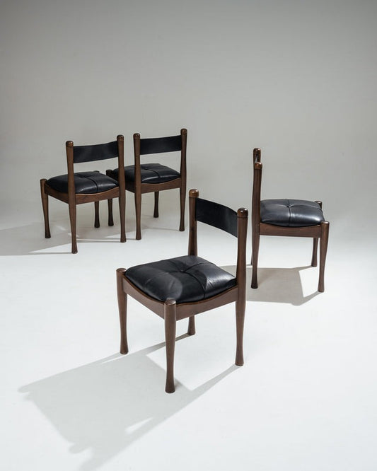 SET DE 4 CHAISES '620', SILVIO COPPOLA, BERNINI, 1960s