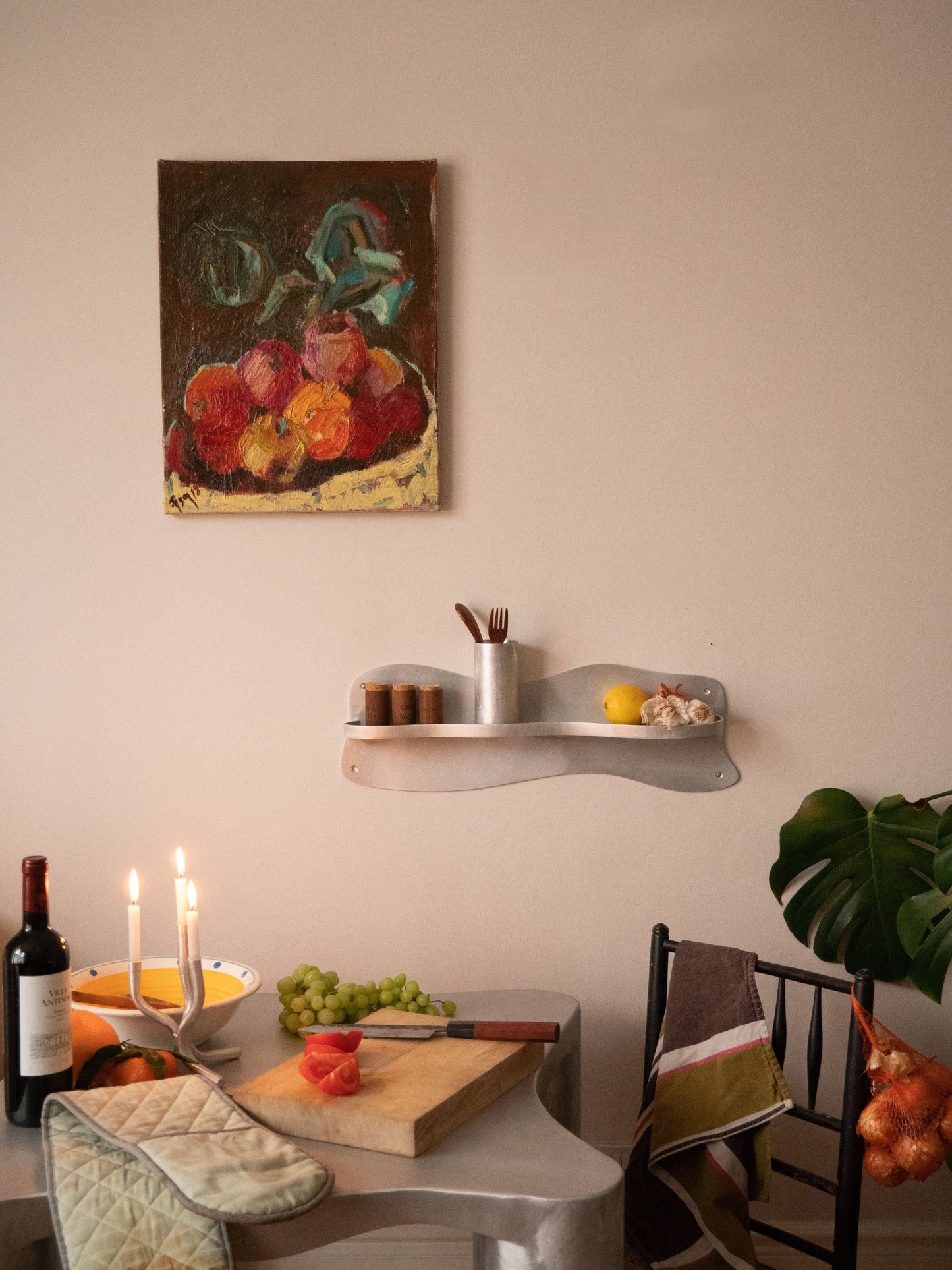 ÉTAGÈRE MOYENNE EN ALUMINIUM