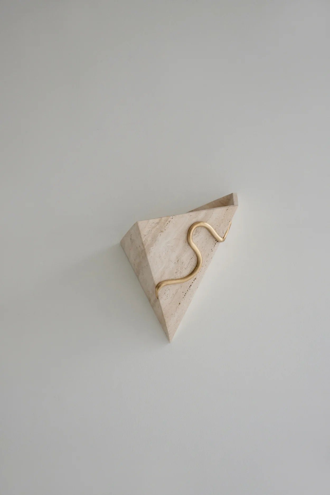 Marble and brass Therapeutic wall lamp