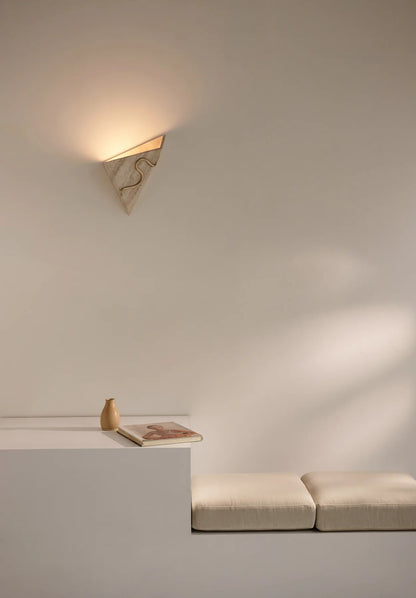 Marble and brass Therapeutic wall lamp