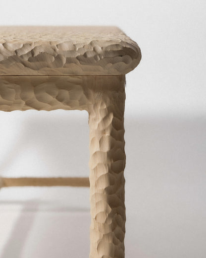 TABLE ONDES EN BOIS D'ÉRABLE MASSIF