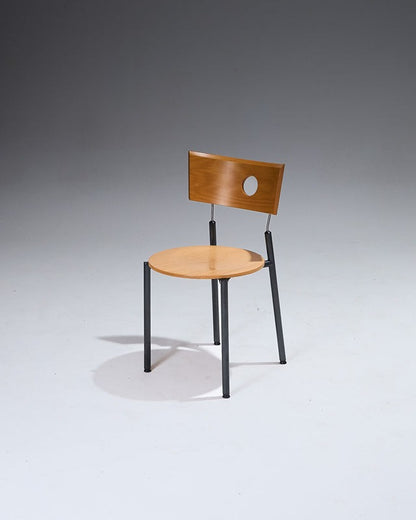 PAIRE DE CHAISES EN BOIS, KUSCH+CO, 1980s