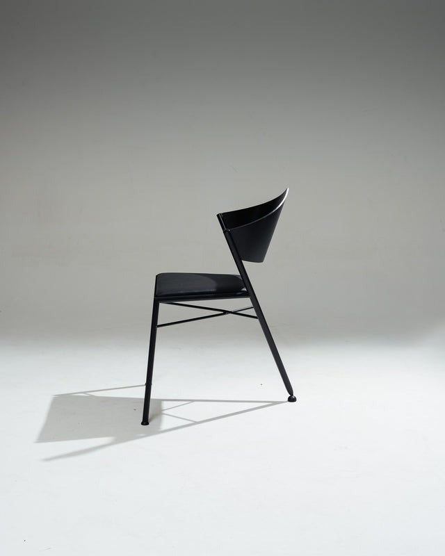 PAIRE DE CHAISES 'D-TEC' POSTMODERNES, VICTORY, 1980s