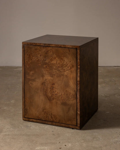 TABLE D'APPOINT EN LOUPE DE BOIS