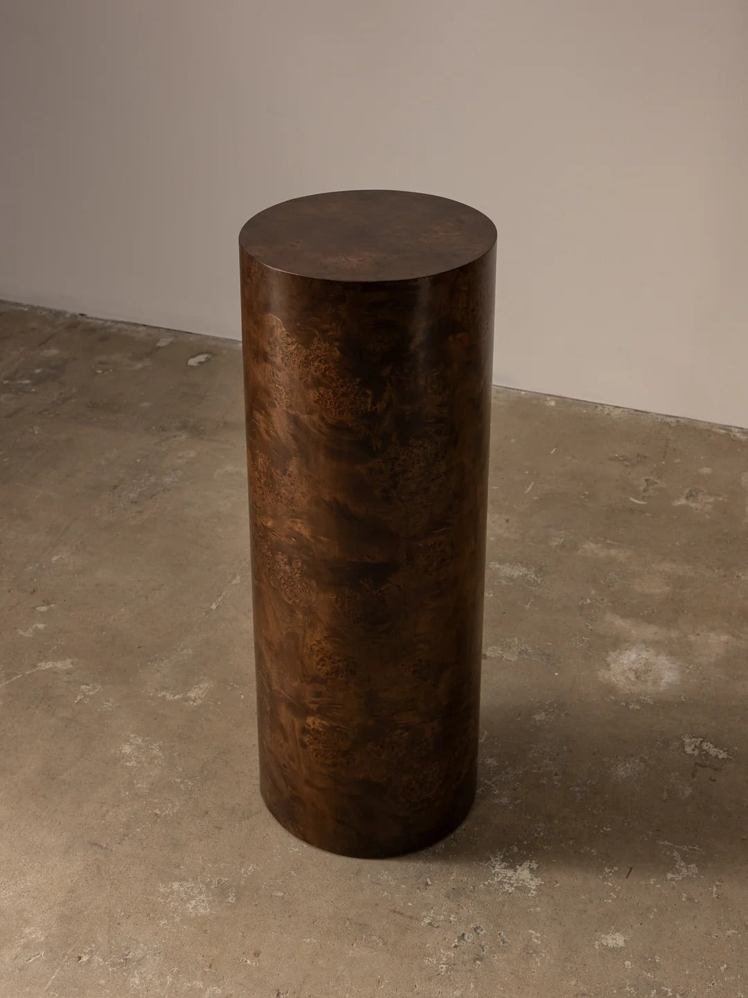 BURL WOOD SIDE TABLE