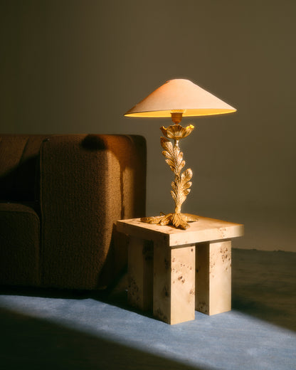 BRONZE TABLE LAMP, FONDICA, 1980s