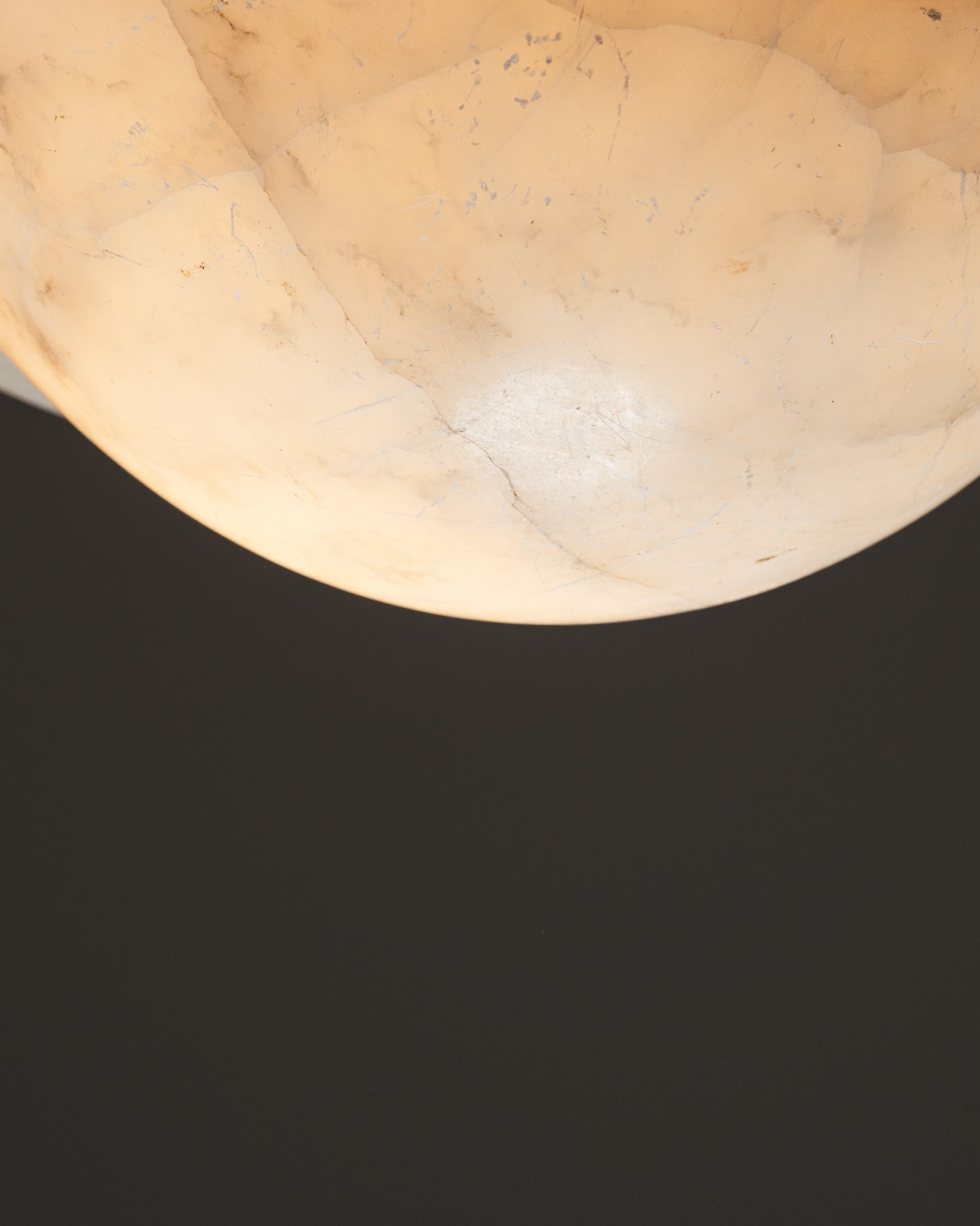 ALABASTER SUSPENSION LIGHT, 1940s