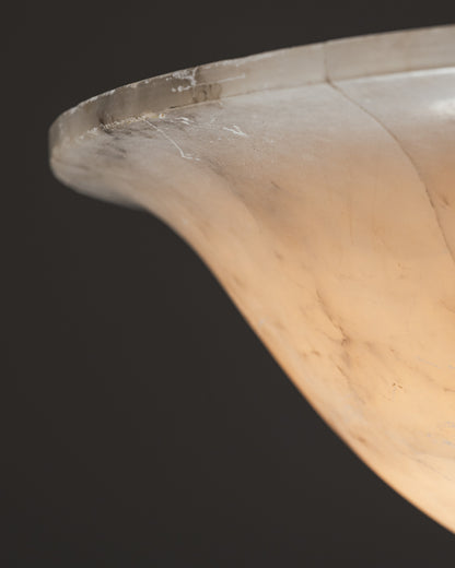 ALABASTER SUSPENSION LIGHT, 1940s