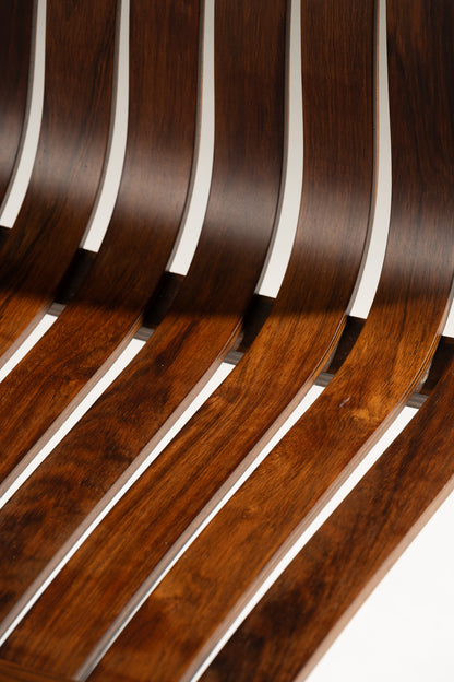 SCANDIA WOOD AND STEEL CHAIR, HANS BRATTRUD, 1960S