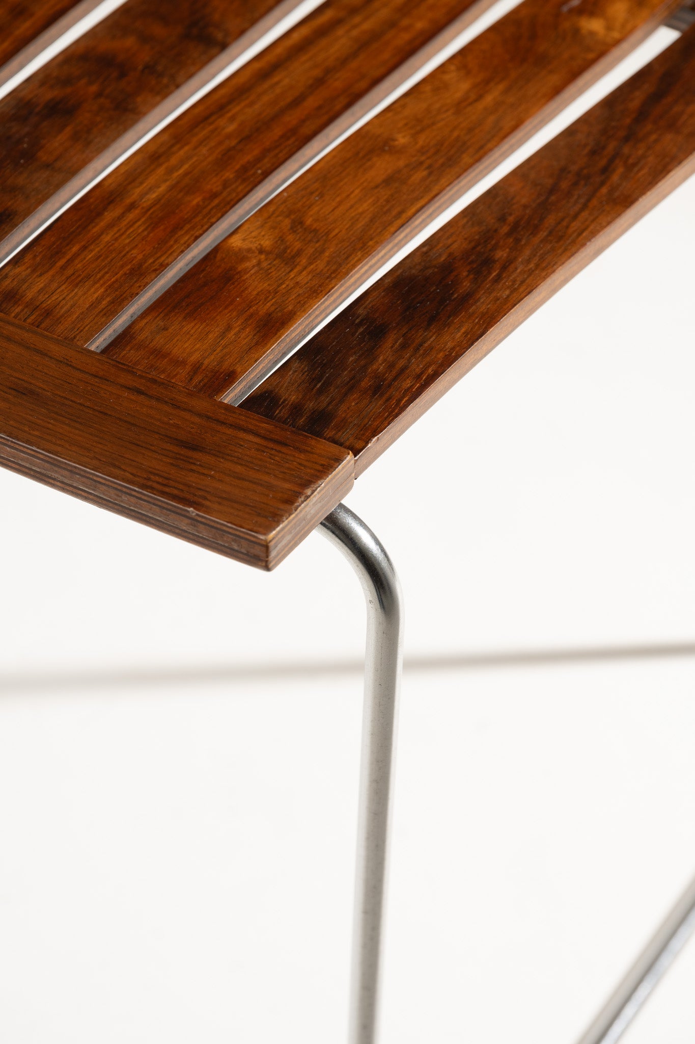 SCANDIA WOOD AND STEEL CHAIR, HANS BRATTRUD, 1960S