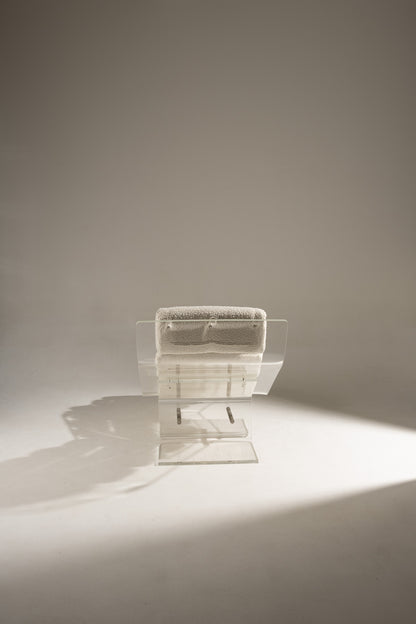 PLEXIGLASS LOUNGE CHAIR, 1970s