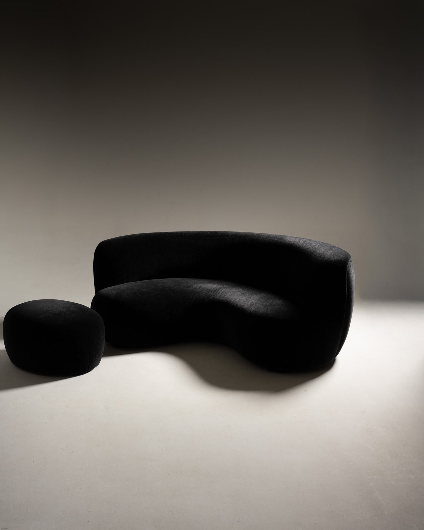 SOFA AND POUF, PIERRE AUGUSTIN ROSE