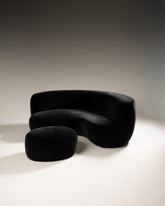 SOFA AND POUF, PIERRE AUGUSTIN ROSE