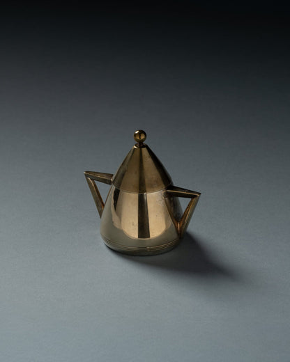 Silver-plated metal tea set, 1950s