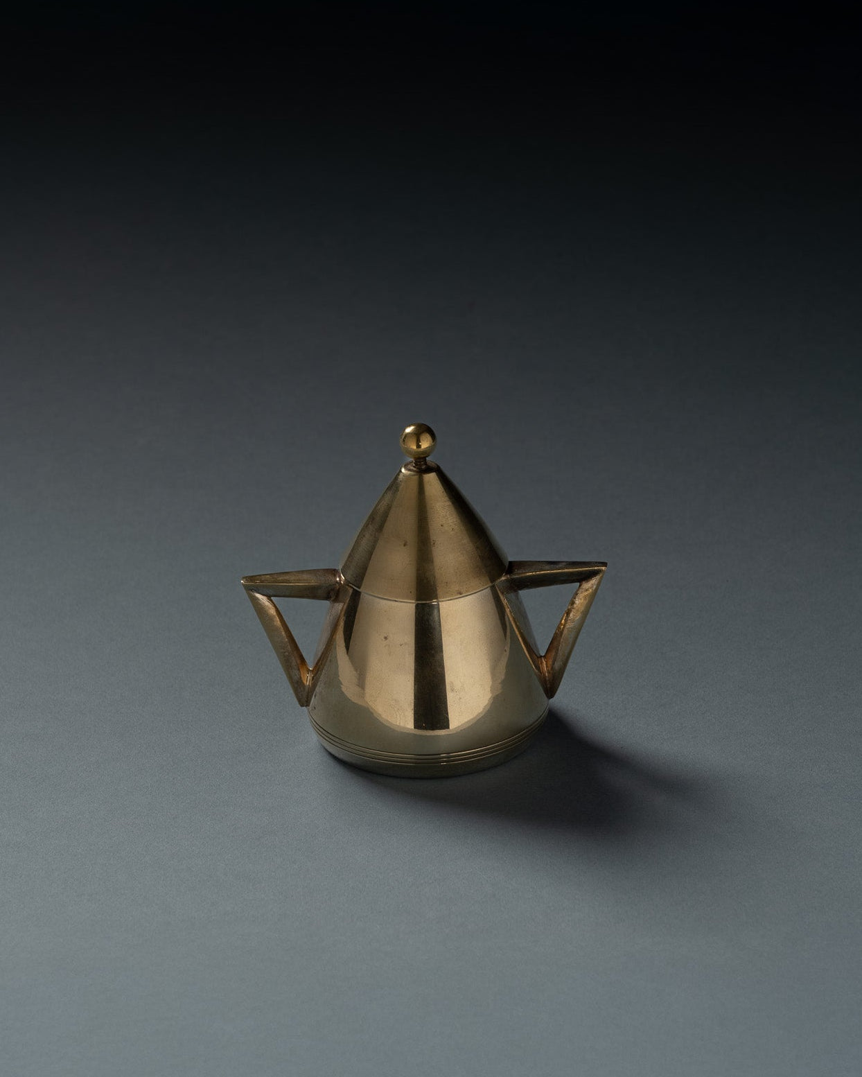 Silver-plated metal tea set, 1950s