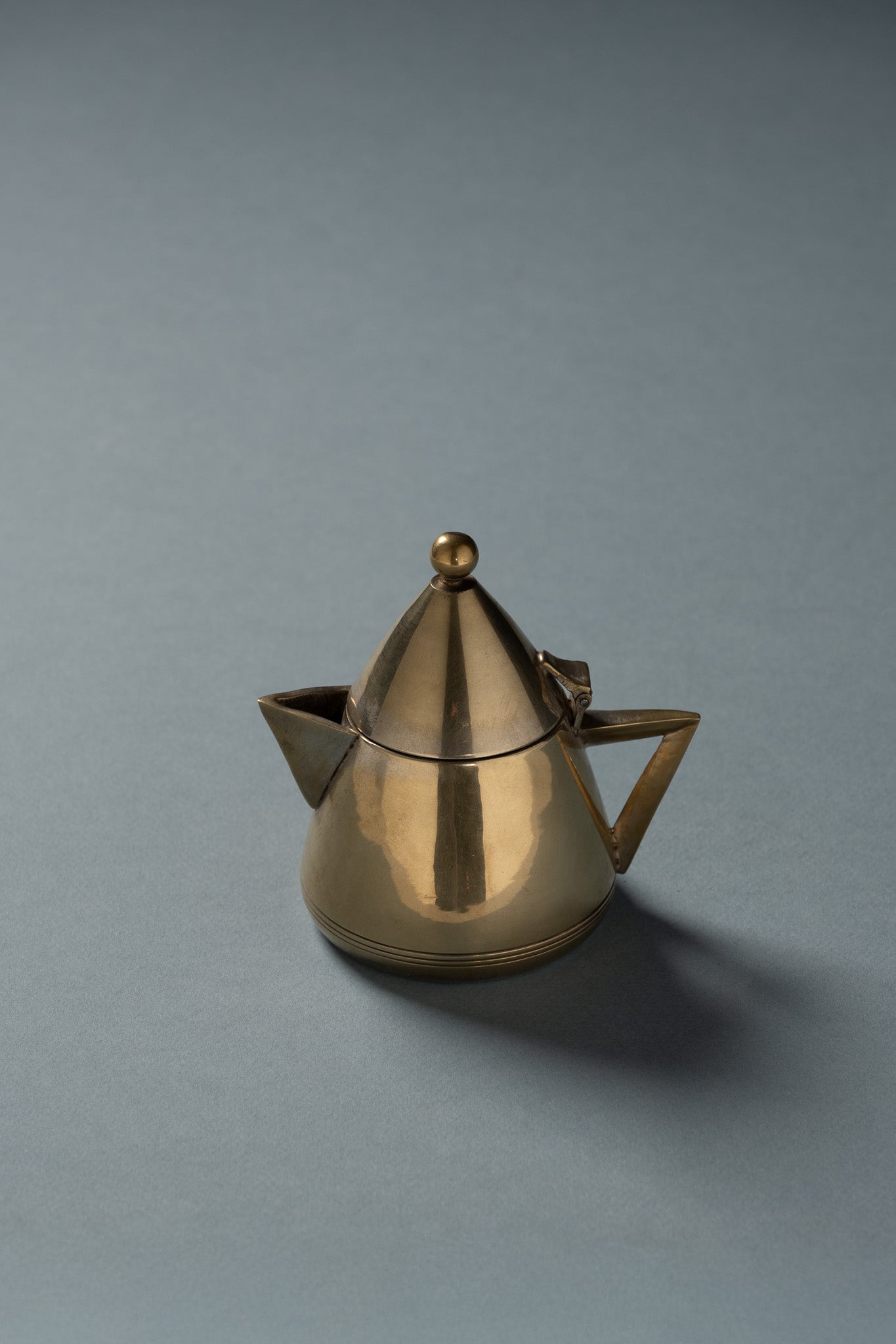 Silver-plated metal tea set, 1950s