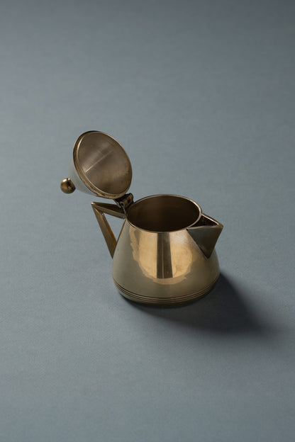 Silver-plated metal tea set, 1950s