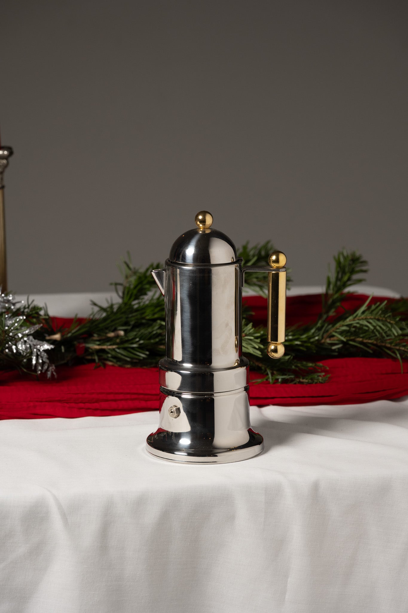 Italian metal coffee maker, 1980s