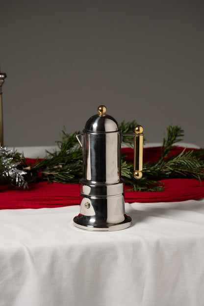 Italian metal coffee maker, 1980s