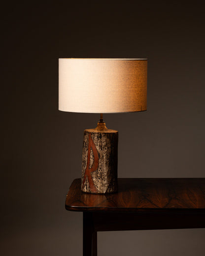 TABLE LAMP IN CHAMOTTE CERAMIC, 1970s