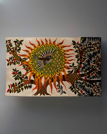 TAPISSERIE MURALE EN LAINE, AUBUSSON, 1970s